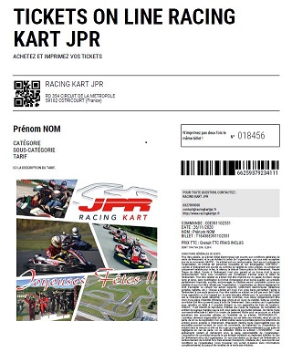 Ticket cadeau Karting